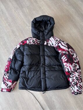 The north face printed himalayan puffer jacket mens size medium